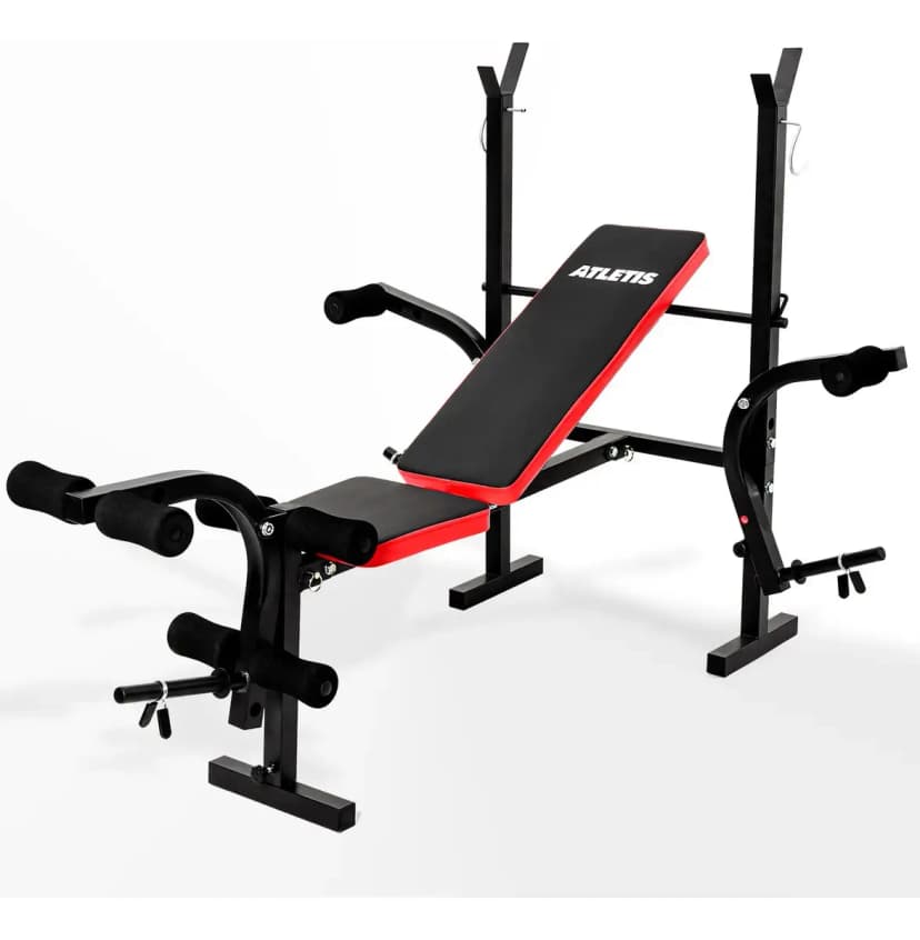 Press Banca Multifunción Atletis F3000 Inclinable 100 Kg Color 1638150 - negro