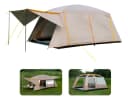 Carpa Róhe Camping 10 Personas Impermeable Doble Capa Marrón Claro