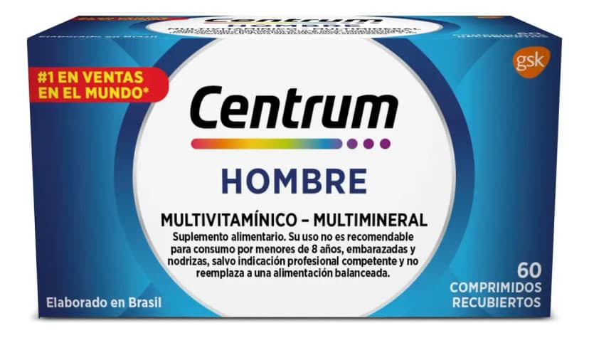 Centrum Hombre Multivitamínico Multimineral (60 comprimidos)