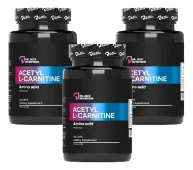 Pack X3 Acetil L-carnitina 1500mg - 60 Capsulas | Dr Jack Nutrition