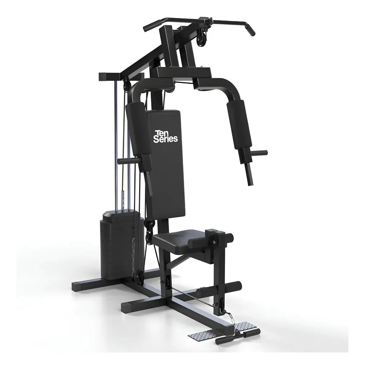 Home Gym G2000 Ten Series Estructura Negro Tapizado Negro
