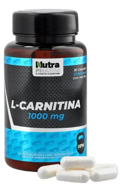 Nutrapharm L-Carnitina 1000 mg (90 cápsulas)