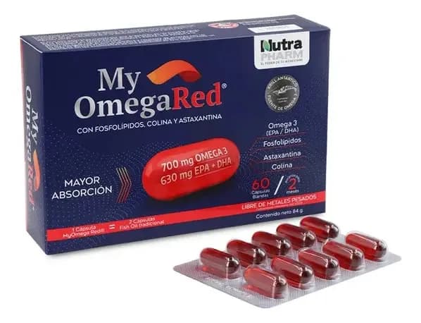 Nutrapharm My OmegaRed Krill Antártico (60 cápsulas)