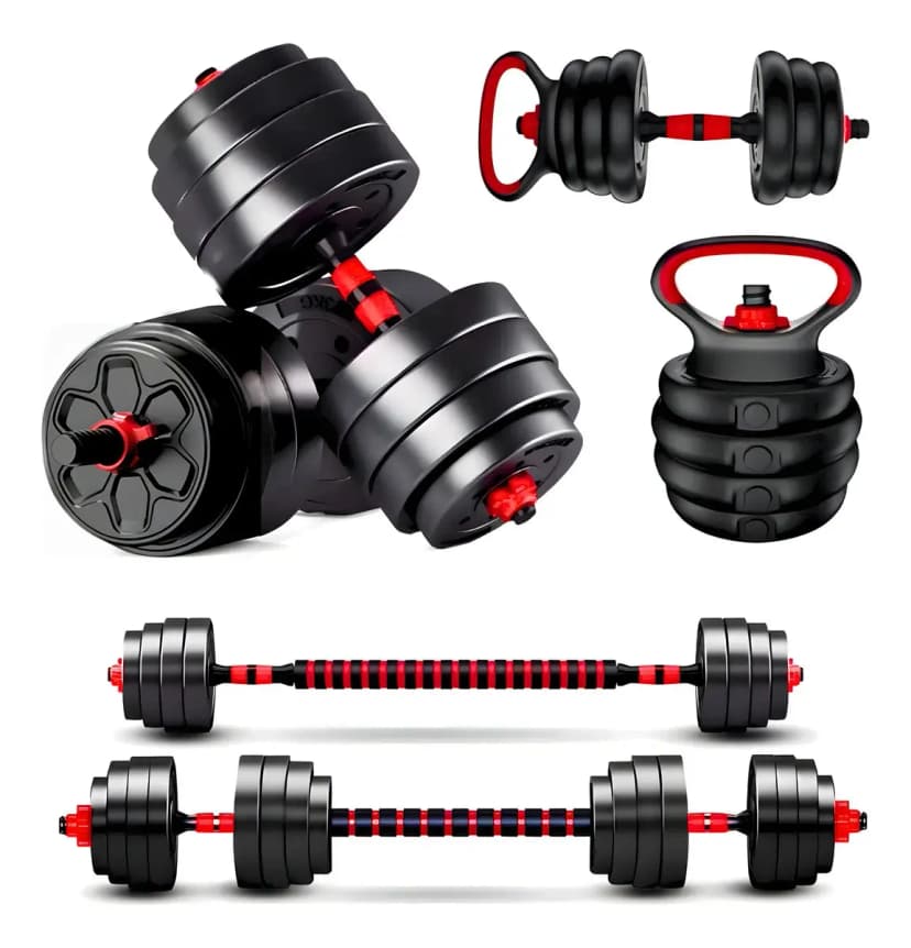 YEP Set de Mancuernas y Barra Ajustables 20 kg 3 en 1