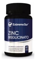 Zinc Bisglicinato 60 Cáp Vegetal Alta Absorción 100% Quelado Sabor Sin Sabor